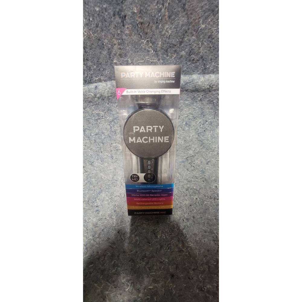 Rechargeable Party Machine By Singing Bluetooth Wireless Microphone NWT